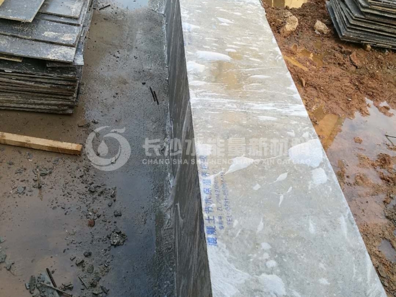 Water-retaining wall curing